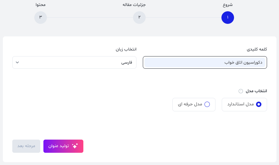 تولید مقاله با هوش مصنوعی